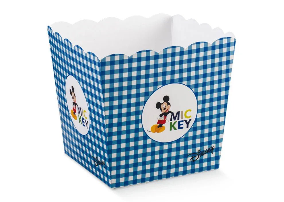 Scatolina Nascita Bimbo vaso Disney Topolino Mickey Blu - The King Luxury