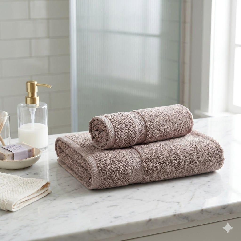 Set Asciugamani 1+1 Maestri Cotonieri Eternity Spugna di Cotone - The King Luxury