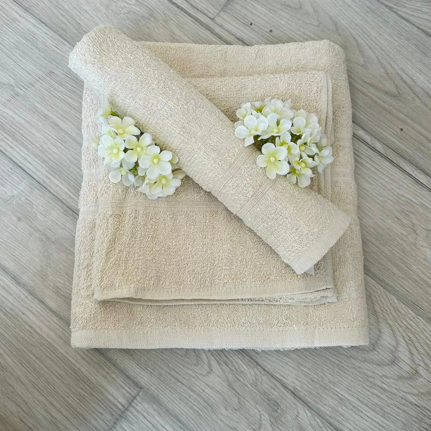 Set asciugamani 3 pz Suprema Dominique Spugna di Cotone - The King Luxury