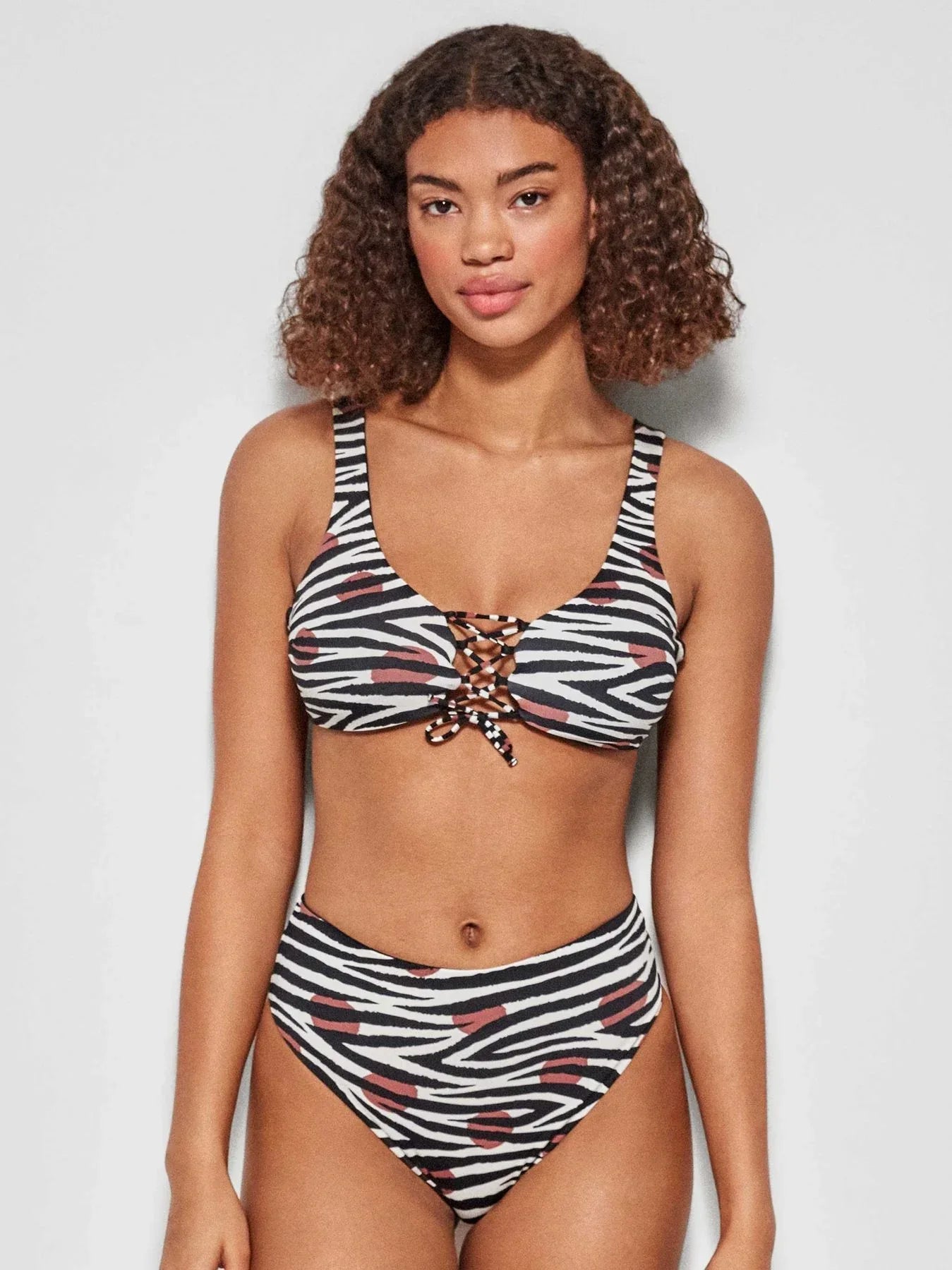 Slip alto con top bikini Gisela Estampado - The King Luxury