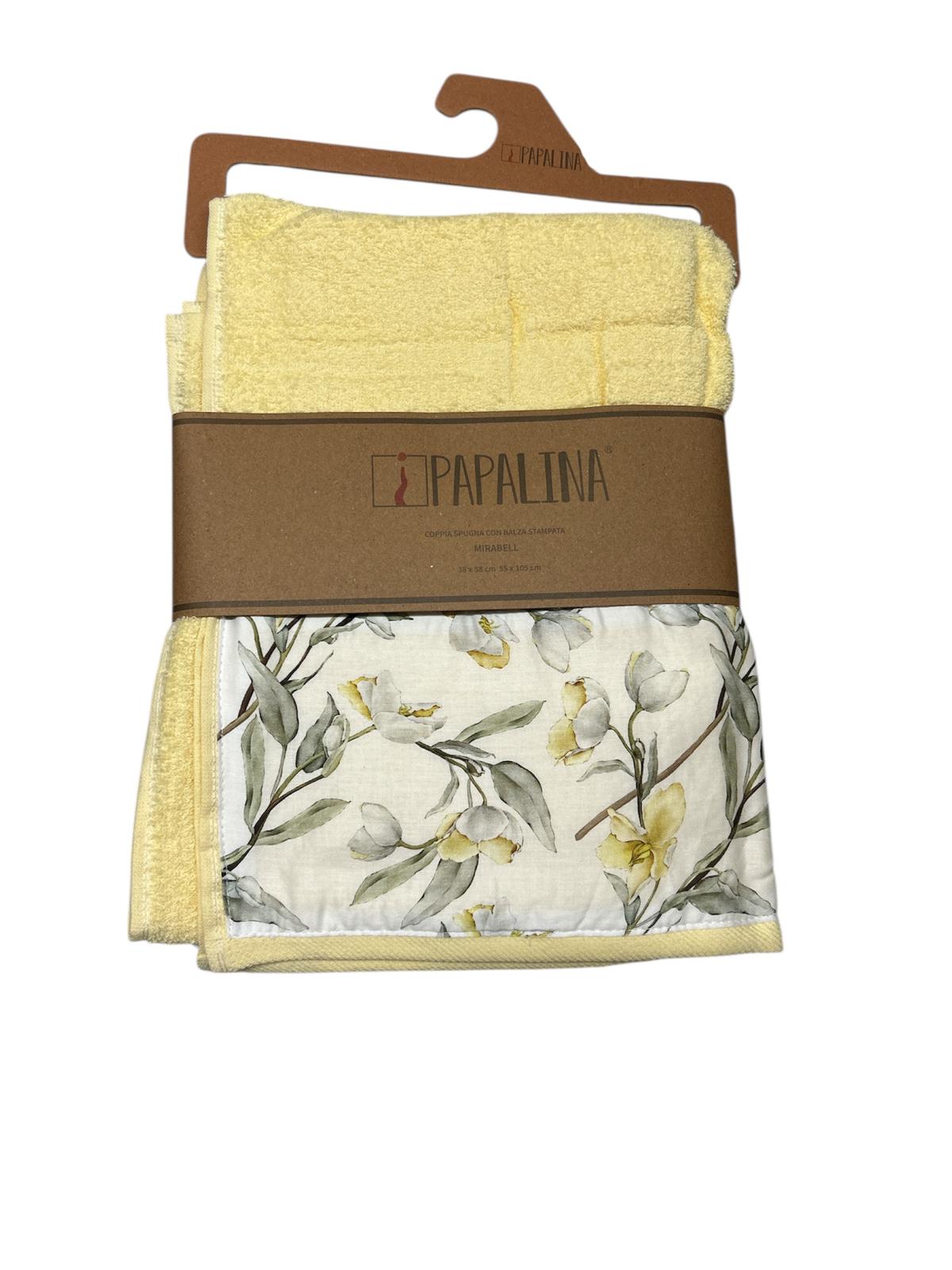 Set Asciugamani 1+1 Papalina Mirabello  Spugna di Cotone