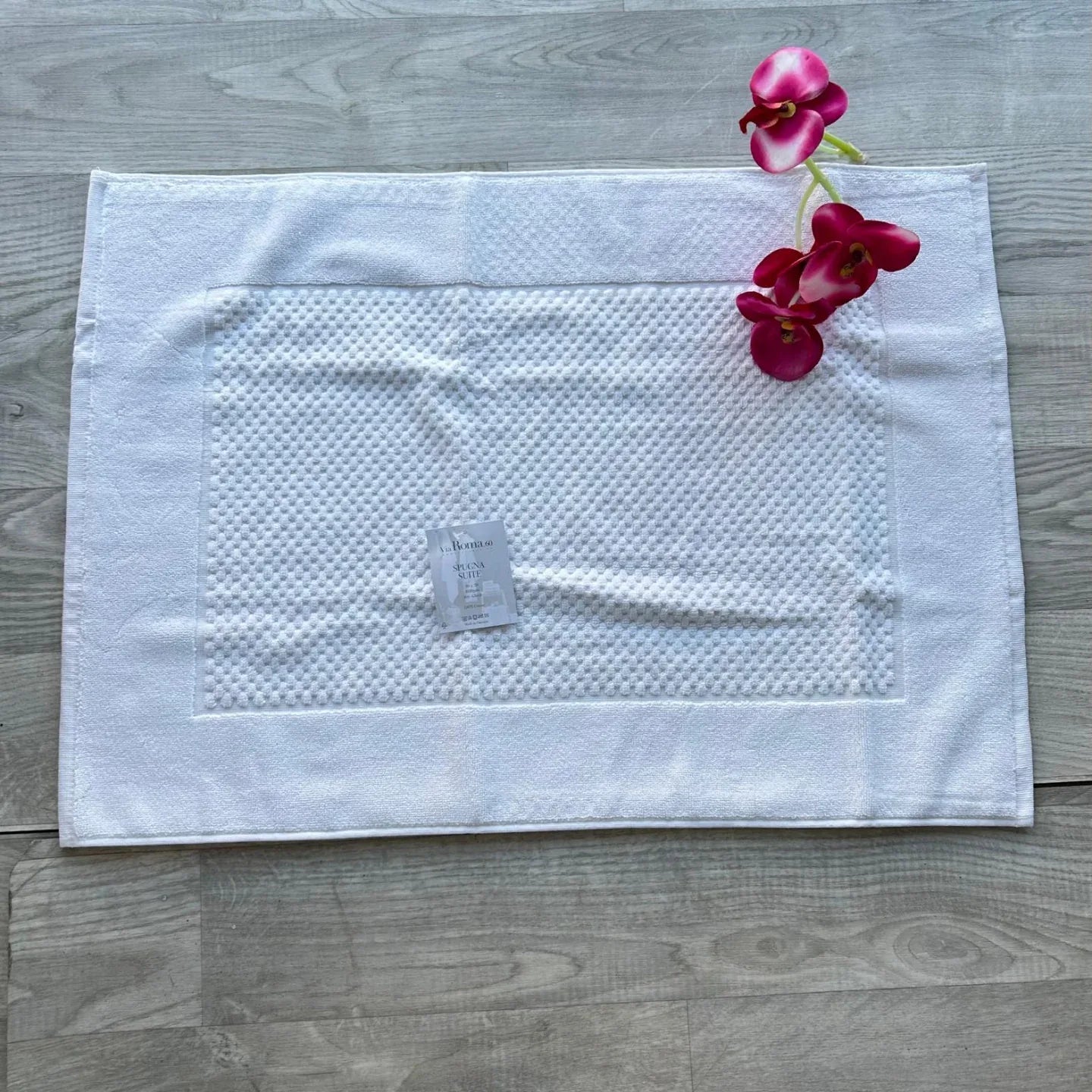 Tappeto Bagno Check Via Roma 60 – Spugna di Cotone Extra Soffice 50x70 cm - The King Luxury