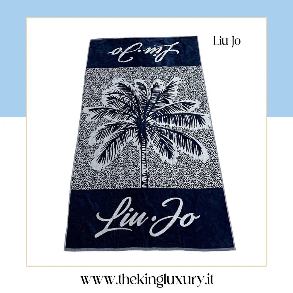 Telo mare Liu Jo Tinto filo 100x180cm Spugna di Cotone Cimato - The King Luxury