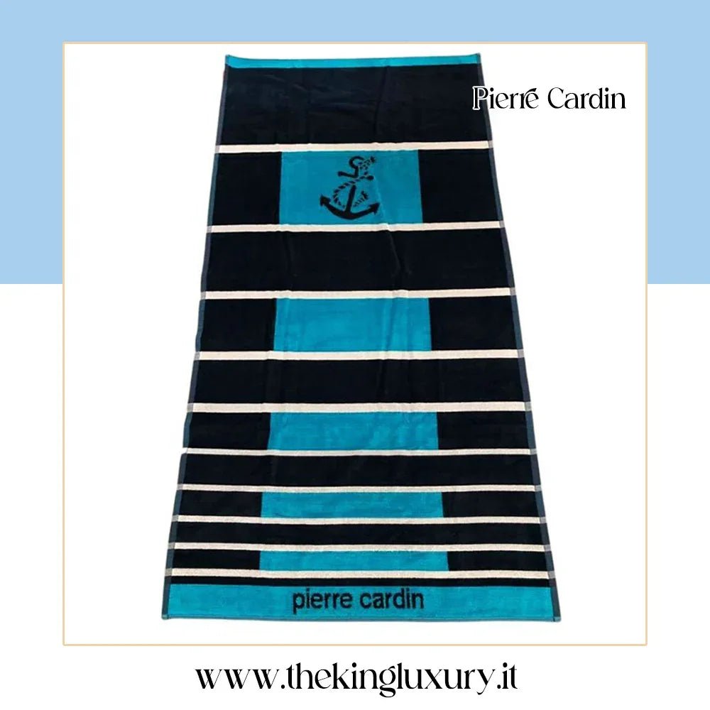 Telo mare Pierre Cardin Velur 90x160 CM Spugna di Cotone Cimato - The King Luxury