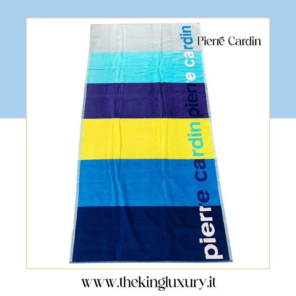 Telo mare Pierre Cardin Velur 90x160 CM Spugna di Cotone Cimato - The King Luxury