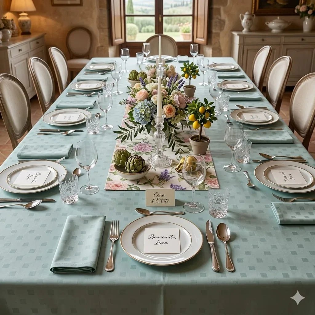 Tovaglia da Tavola Maestri Cotonieri Damina X12 Cotone - The King Luxury
