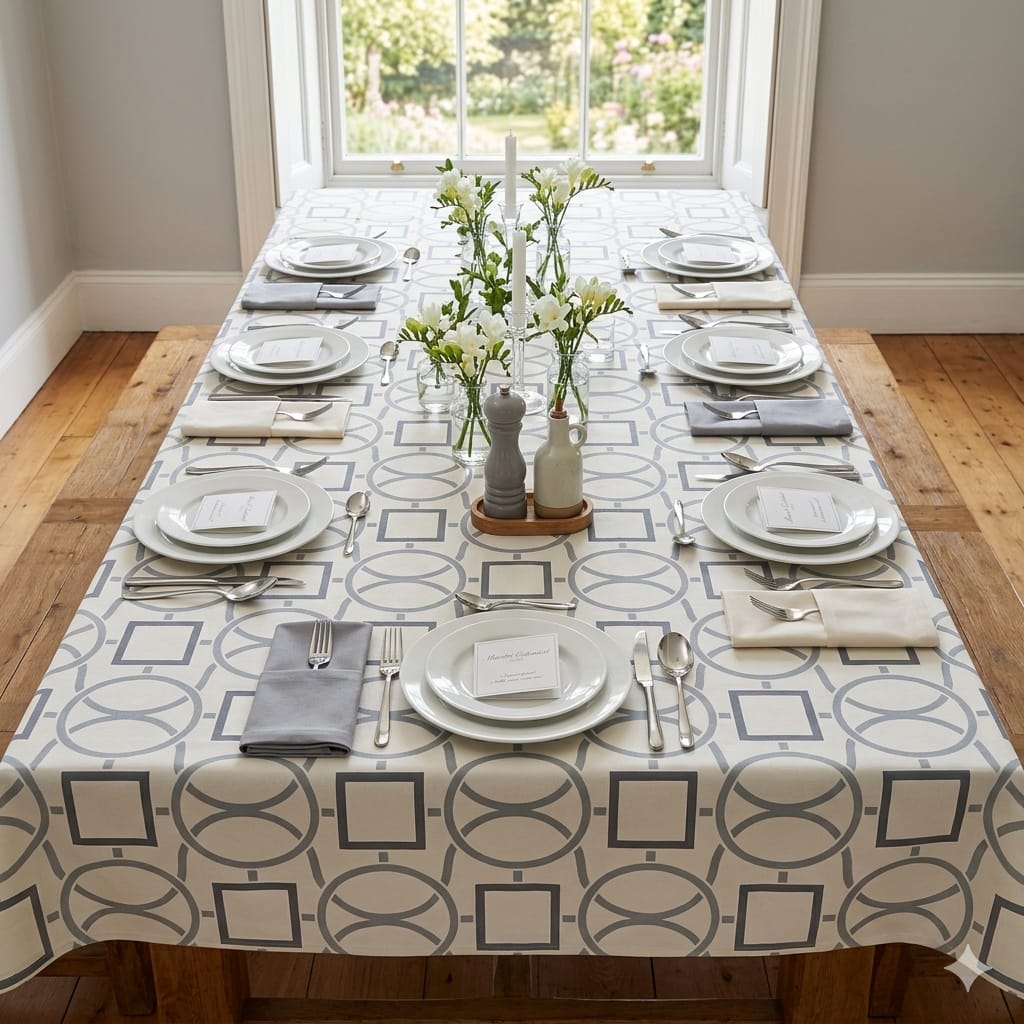 Tovaglia da Tavola X6 Maestri Cotonieri Zara con 6 Tovaglioli in Cotone - The King Luxury