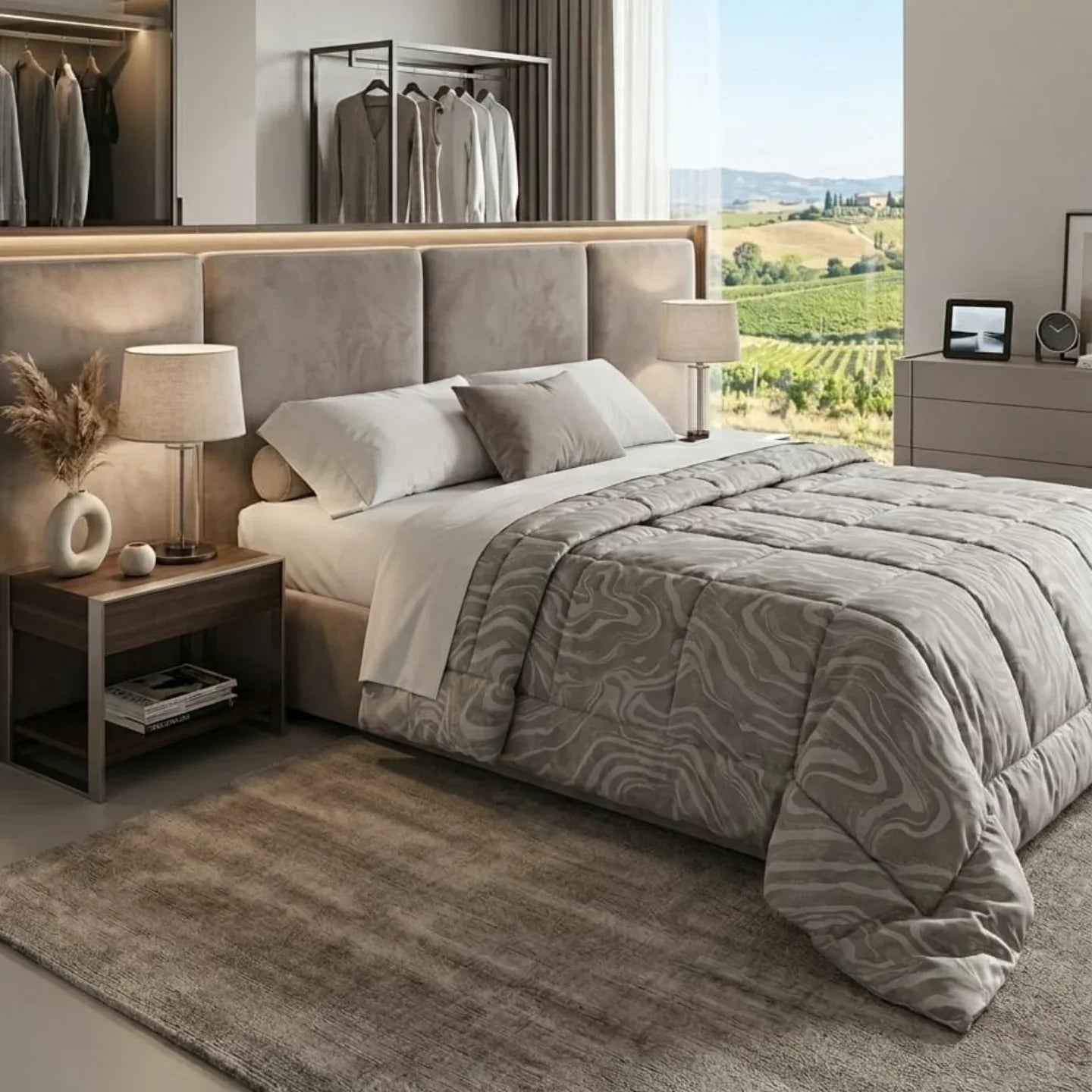 Trapunta Casa Giulia Cristal Oriana Matrimoniale Jacquard - The King Luxury