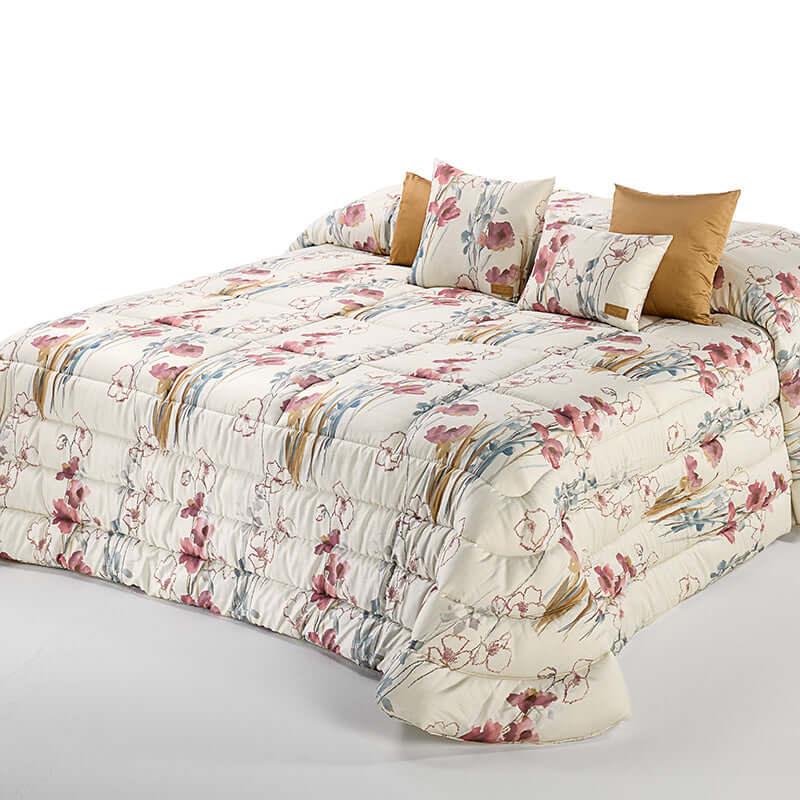 Trapunta Eria Senape Matrimoniale Raso di Cotone - The King Luxury