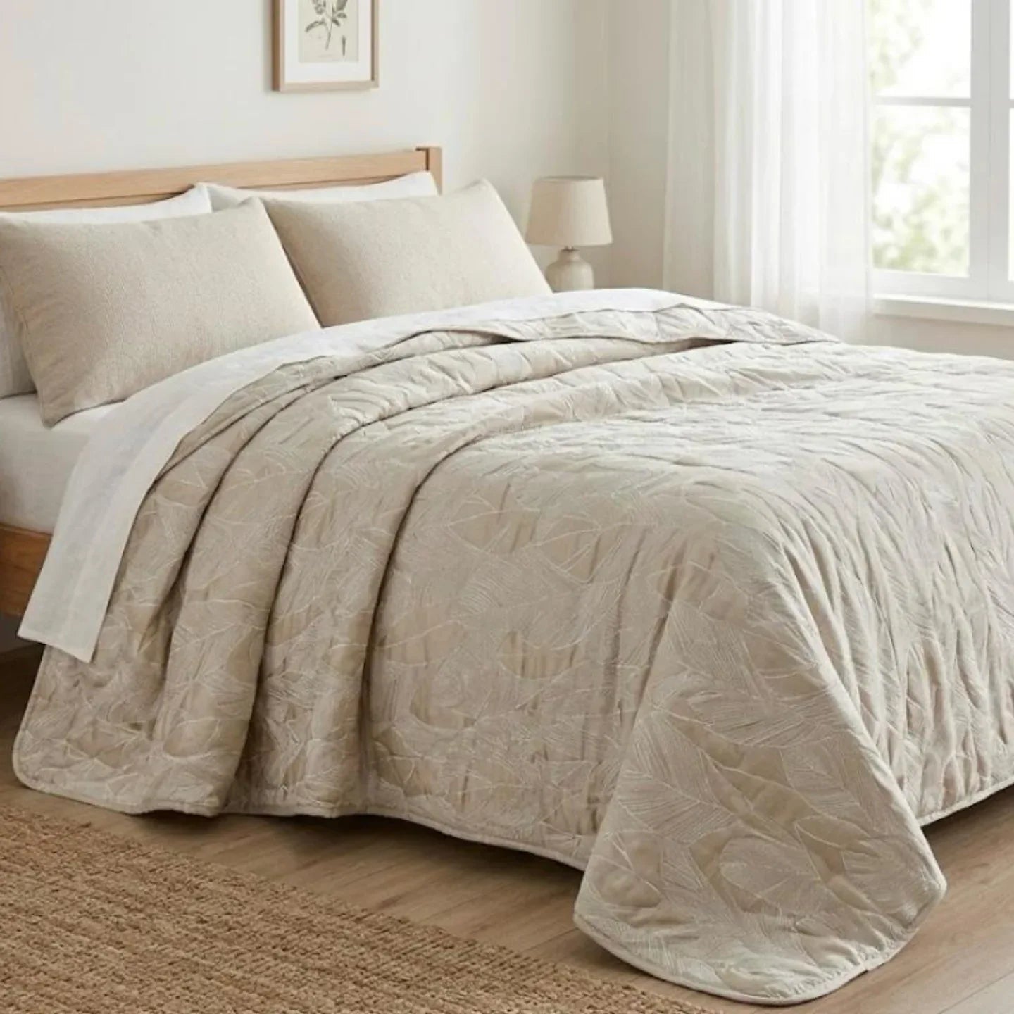 Trapuntino Casa Giulia Egeo Algeri Matrimoniale Jacquard - The King Luxury