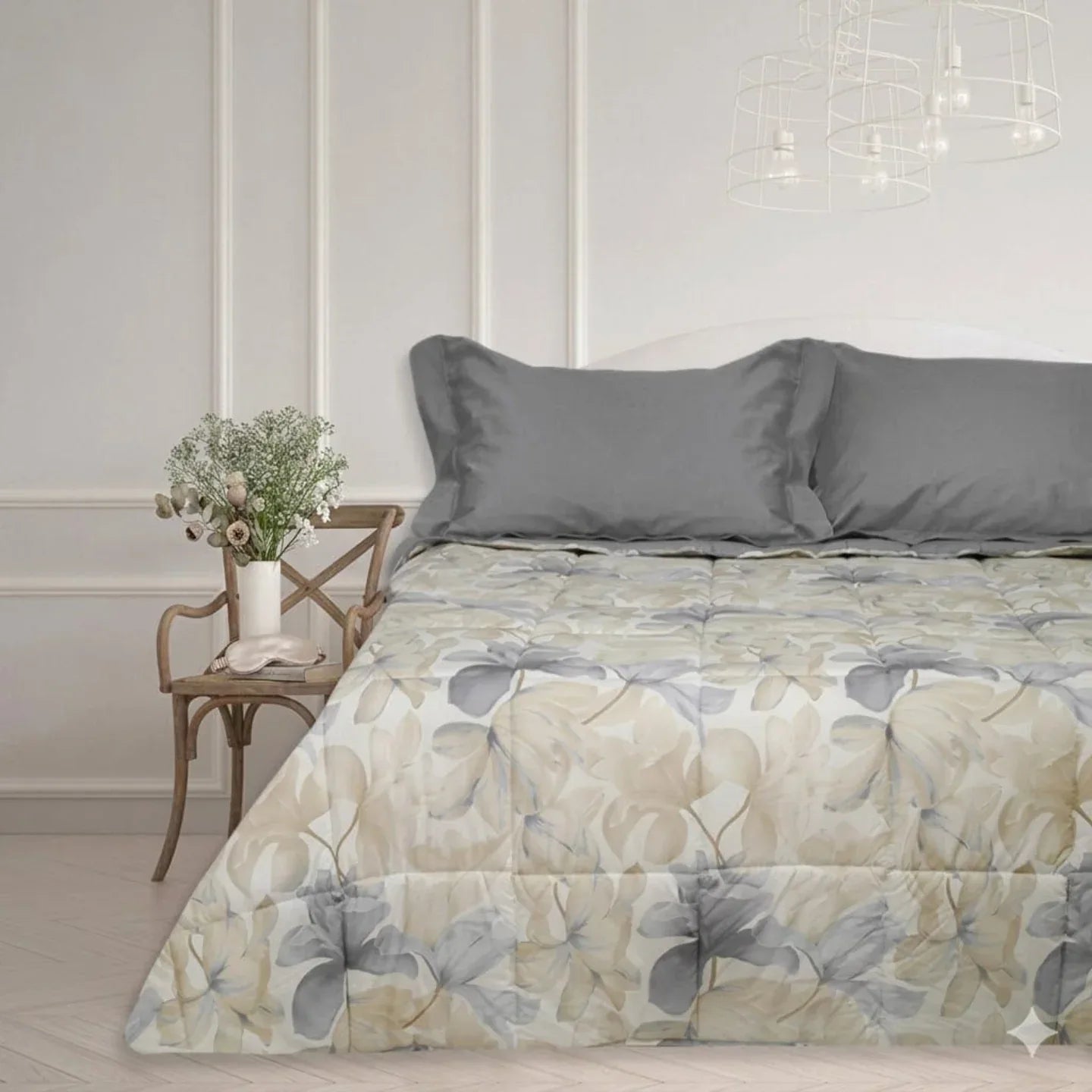 Trapuntino Matrimoniale Maestri Cotonieri Cherie 265x270 cm in Puro Cotone - The King Luxury