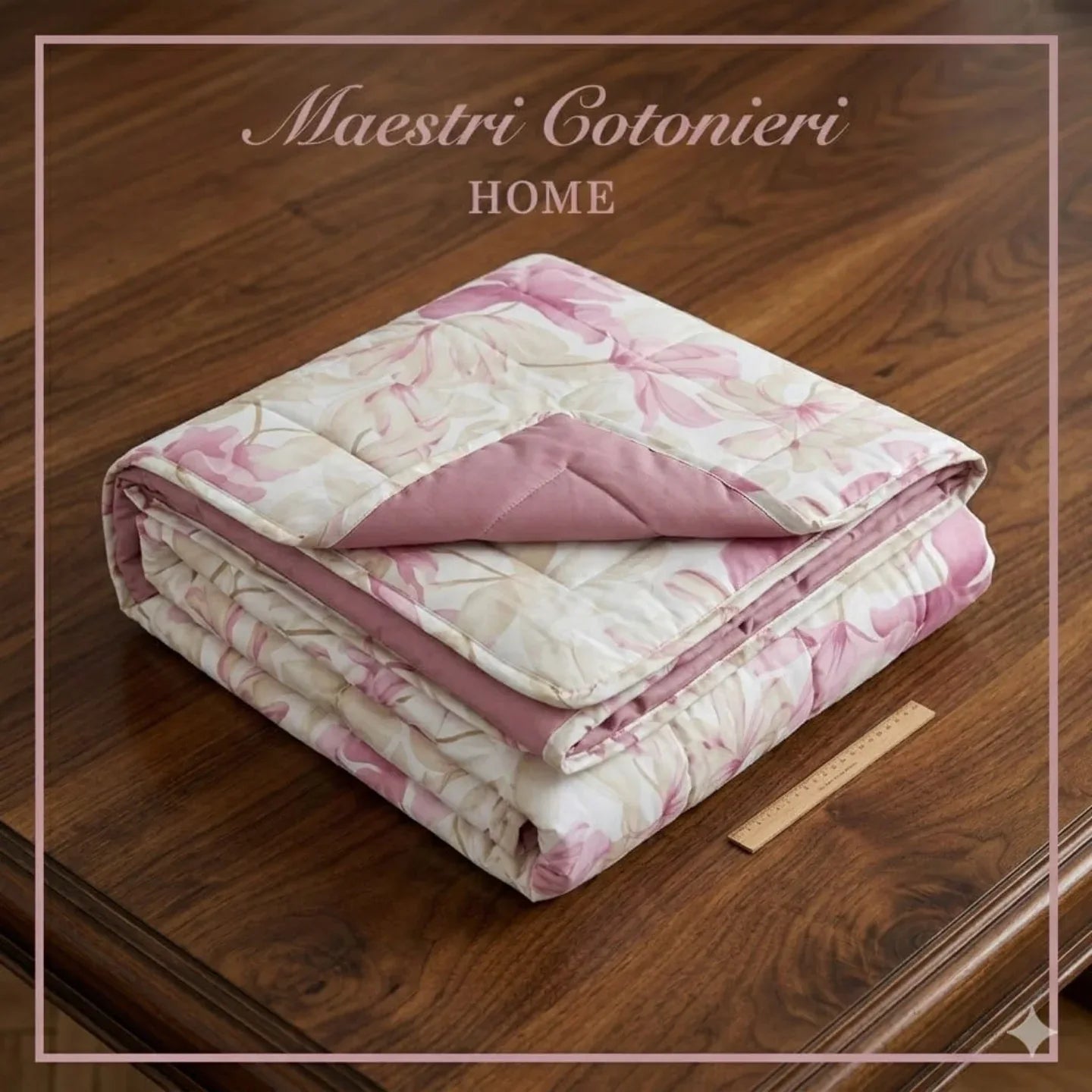 Trapuntino Matrimoniale Maestri Cotonieri Cherie 265x270 cm in Puro Cotone - The King Luxury