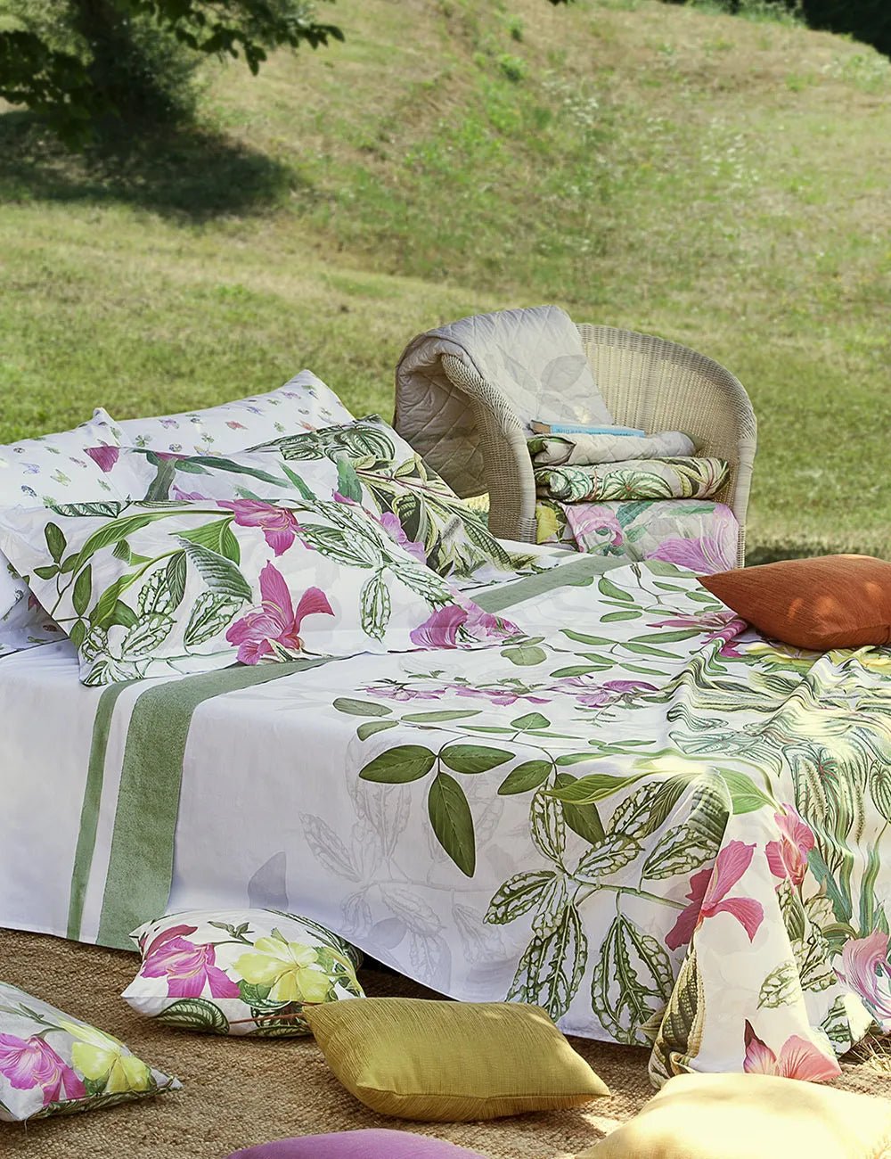 Trapuntino matrimoniale Tessitura Randi Alma Matrimoniale Percalle di Cotone - The King Luxury