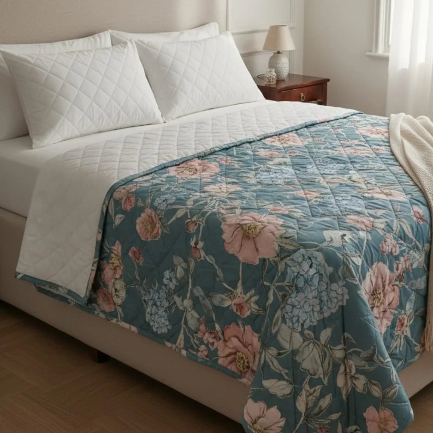 Trapuntino matrimoniale Tessitura Randi Atelier 38 Matrimoniale Percalle di Cotone - The King Luxury