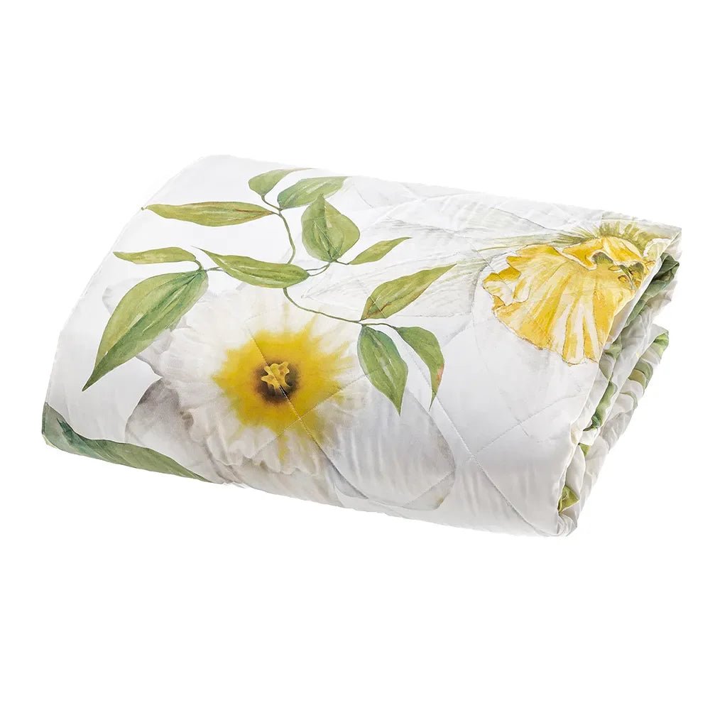 Trapuntino matrimoniale Tessitura Randi Calla Matrimoniale Raso di Cotone - The King Luxury