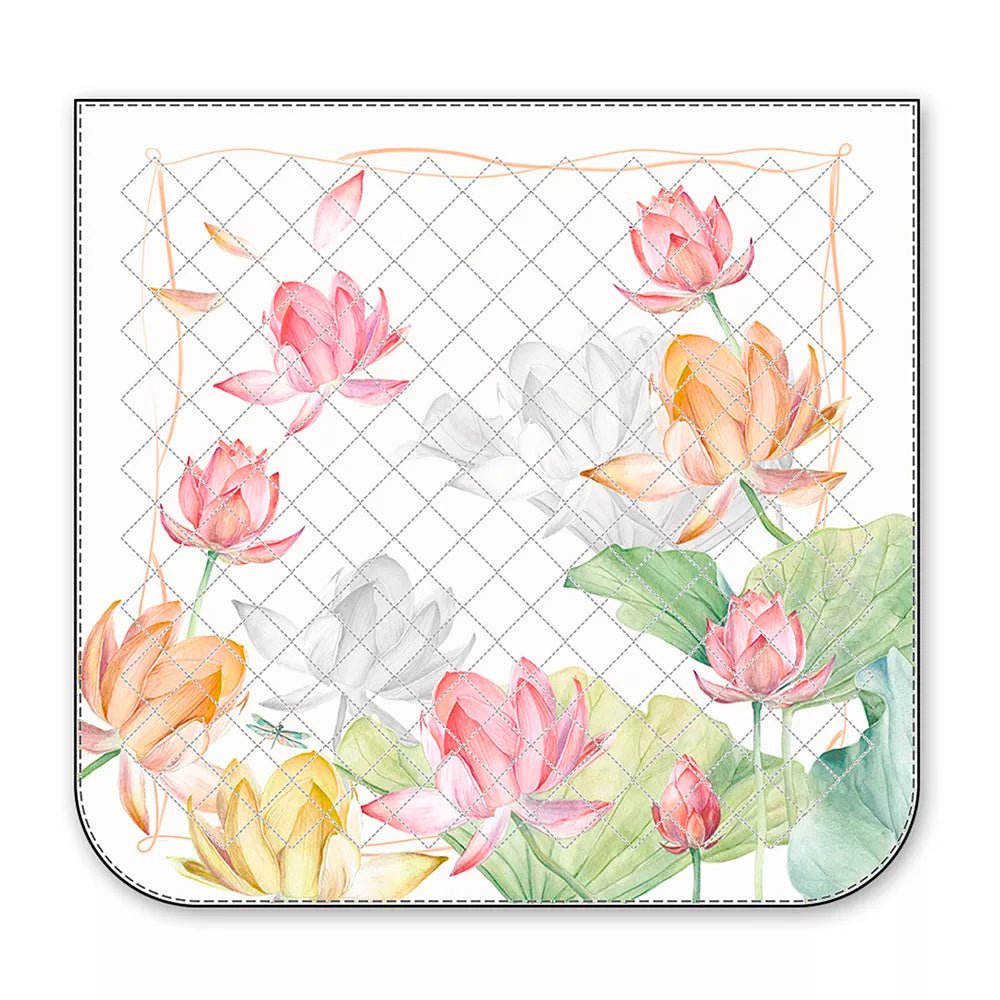 Trapuntino matrimoniale Tessitura Randi Fior Di Loto Matrimoniale Raso di Cotone - The King Luxury