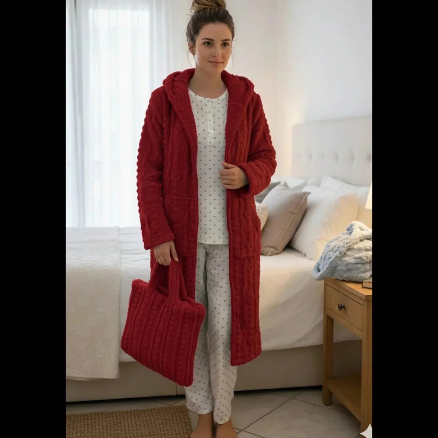 Vestaglia Donna Milk And Honey VE0481 Sherpa - The King Luxury