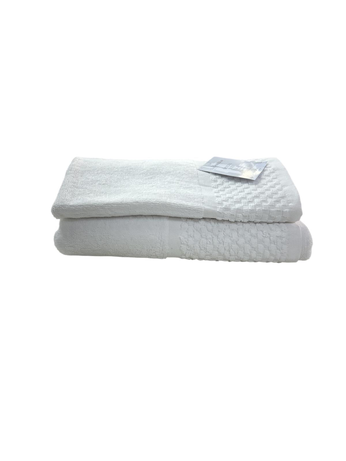 Asciugamano Viso Via Roma 60 Check in Spugna di Puro Cotone 420 gr/mq – Made in Italy