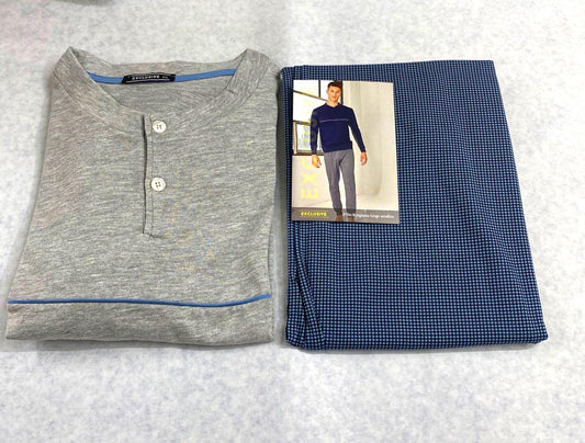 Pigiama Uomo Exclusive P756/B 3XL Cotone