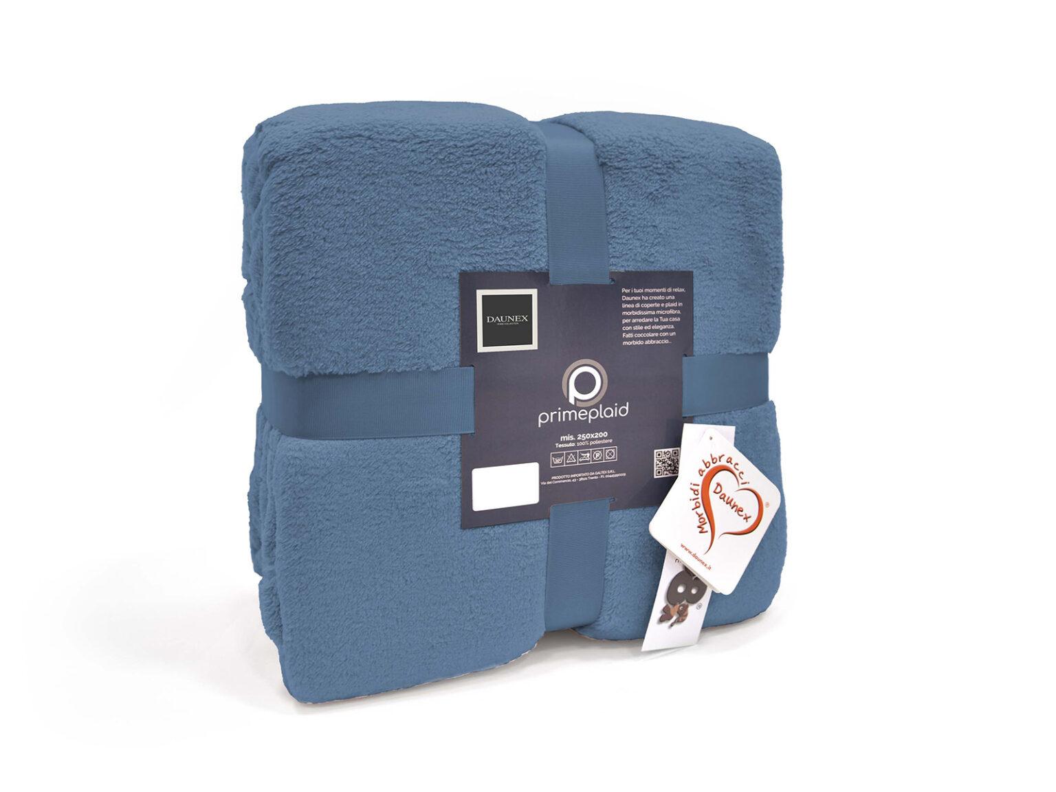 Coperta Daunex Prime 250×200 cm – Microfibra Morbidissima Tinta Unita