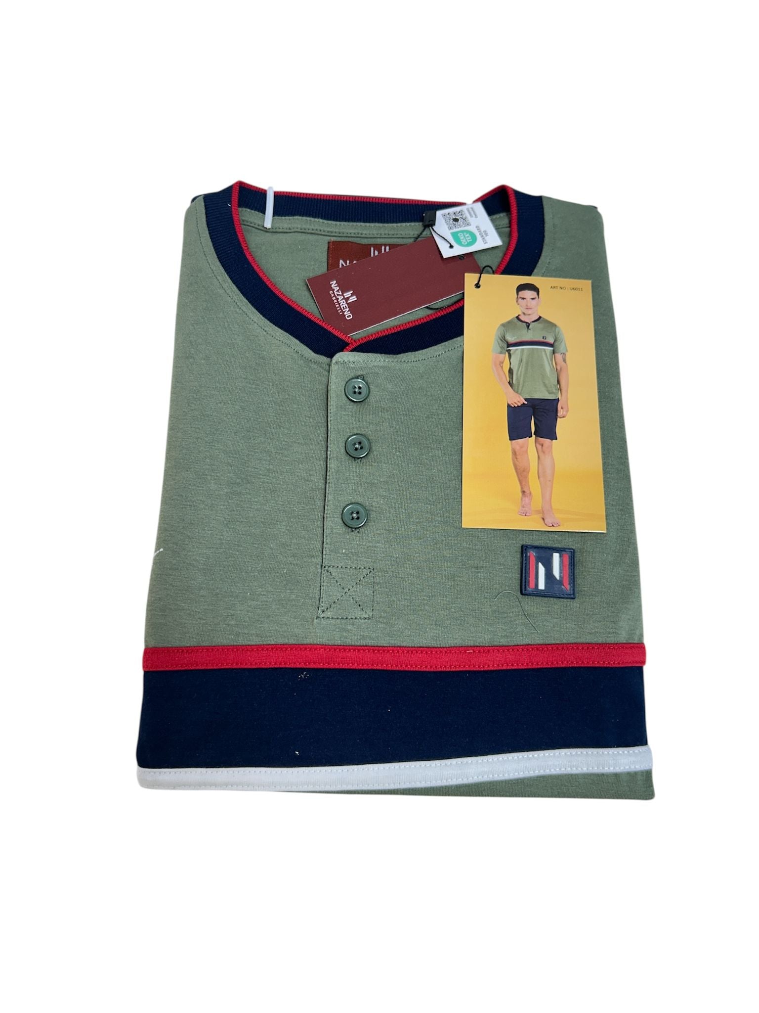 Pigiama Uomo Primavera/Estate Nazareno Gabrielli U6011 Cotone
