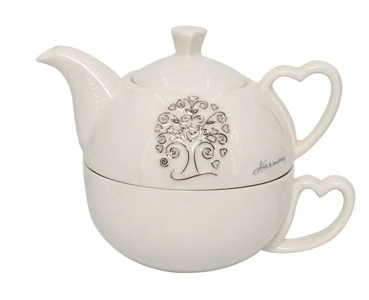 2 Pezzi Matrimonio Harmony Teiera porcellana albero Porcellana - The King Luxury
