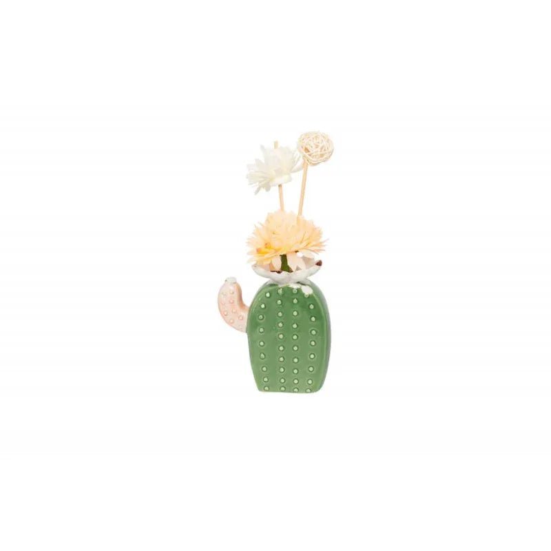 2 Pezzi Profumatore Harmony Cactus Porcellana Matrimonio - The King Luxury