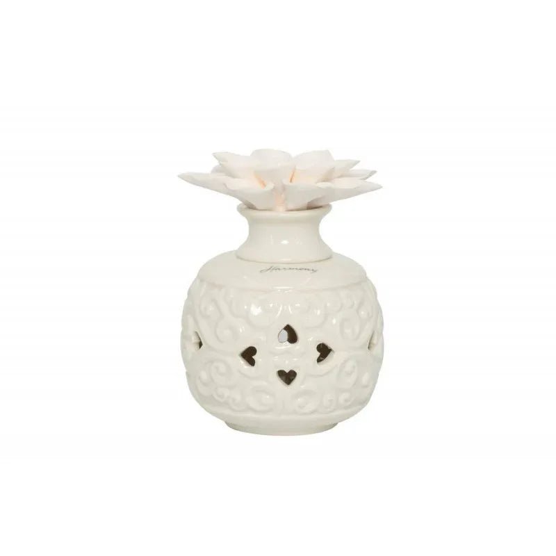 2 Pezzi Profumatore Harmony Decalco Porcellana Matrimonio - The King Luxury