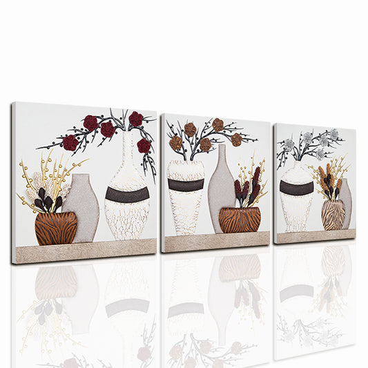 Quadro Bottega degli artisti Vaso e fiori  Mdf