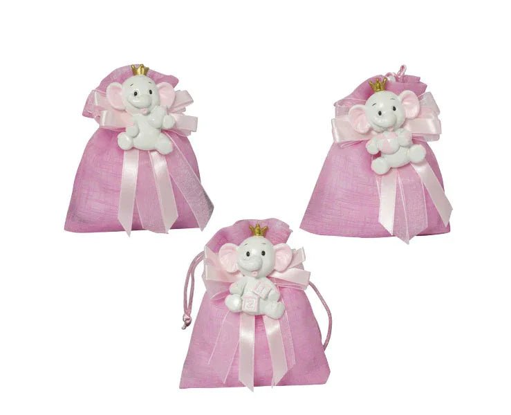 5 Pezzi Magnete elefante Resina Nascita Bimba Harmony - The King Luxury