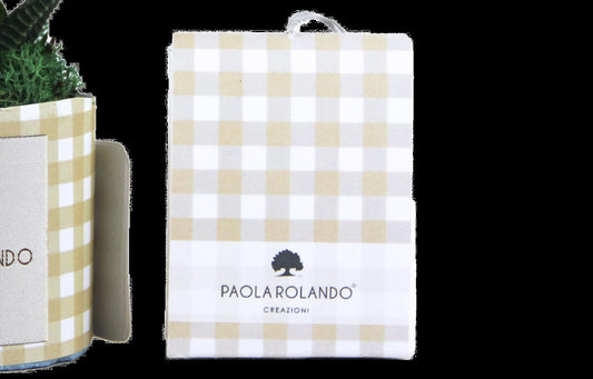 Portaconfetti Paola Rolando Quadretti cappuccino