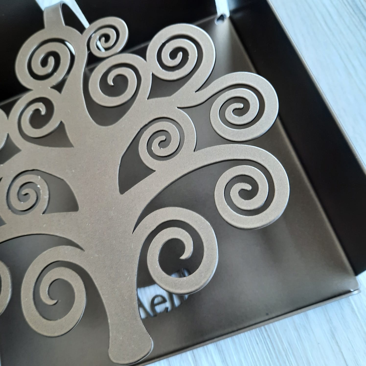 Porta Tovaglioli Arti & Mestieri Albero della vita  Ferro