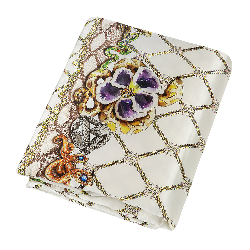 Completo Lenzuola Roberto Cavalli New Spider Matrimoniale Raso di Cotone