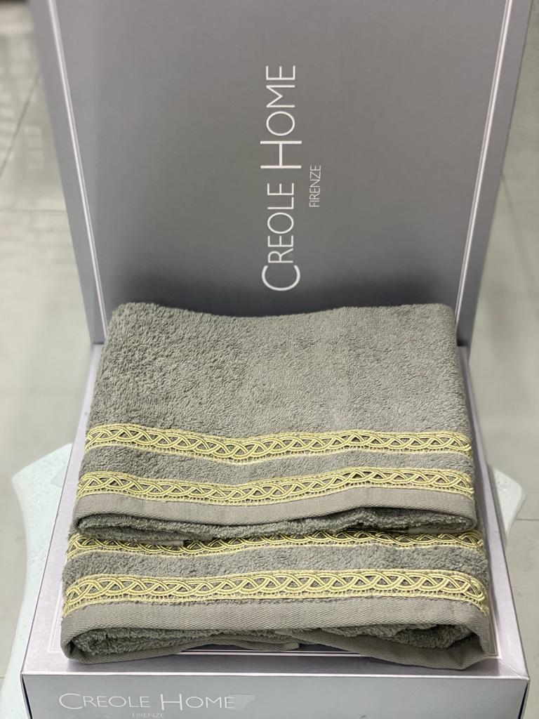 Set Asciugamani Creole Firenze Balza Intreccio  Spugna di Cotone