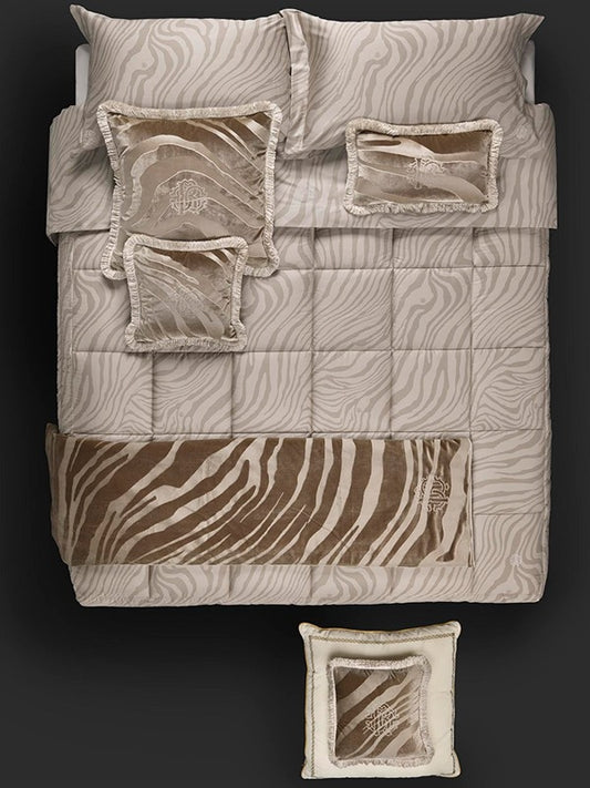 Trapunta Roberto Cavalli Macro Zebrage Matrimoniale Raso