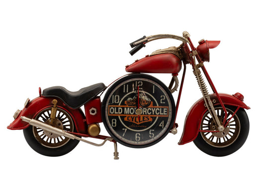 Moto Harmony Sveglietta moto metallo rossa  Porcellana