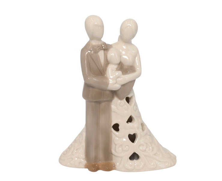 Regalo Harmony Famiglia grande con led  Porcellana