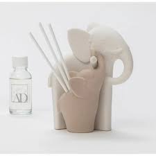 Profumatore Melaverde Elefanti Medio Intrecciati Ceramica
