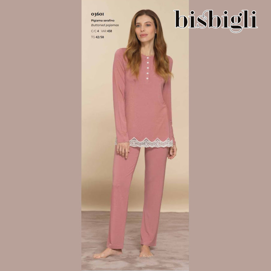 Pigiama Donna Bisbigli BP203601 46 95% VI 5% EA