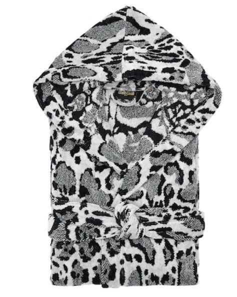 Accappatoio Roberto Cavalli Linx Cappuccio XXL Spugna di Cotone