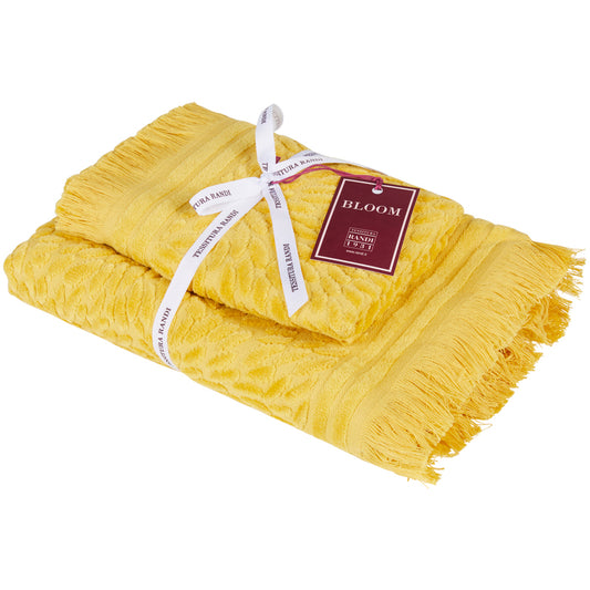 Set Asciugamani Tessitura Randi Petali  Cotone