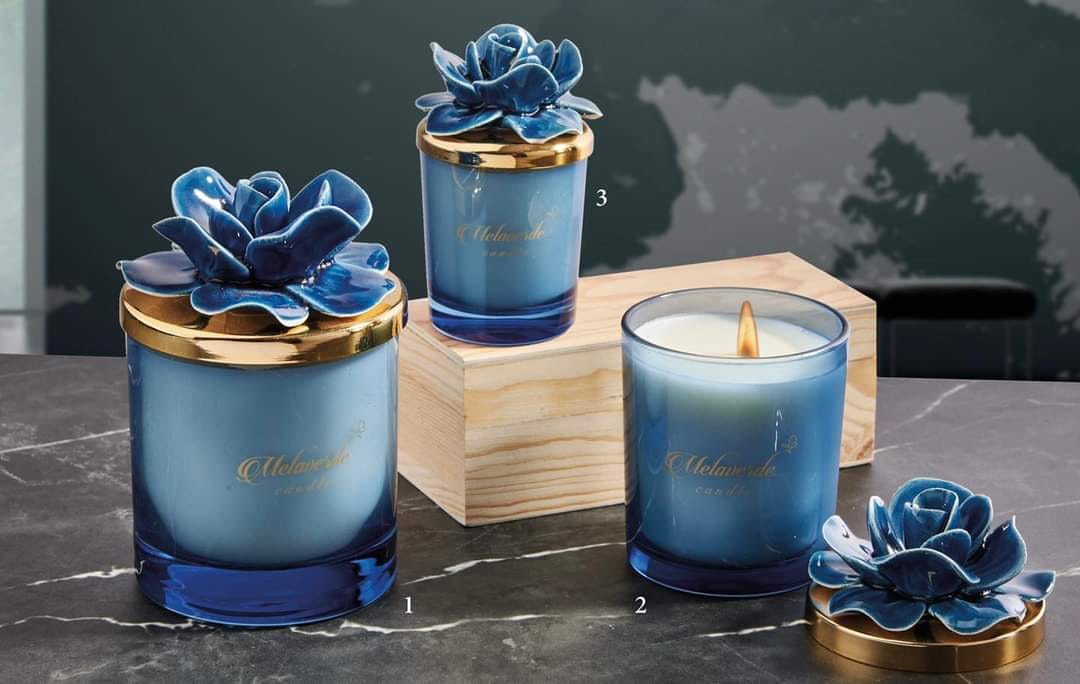 Candela Piccola Melaverde con Tappo Fiore