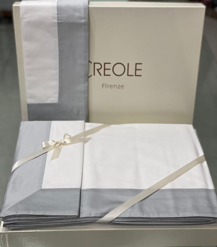 Completo Lenzuola Creole Firenze Balza Raso Matrimoniale Balza Raso