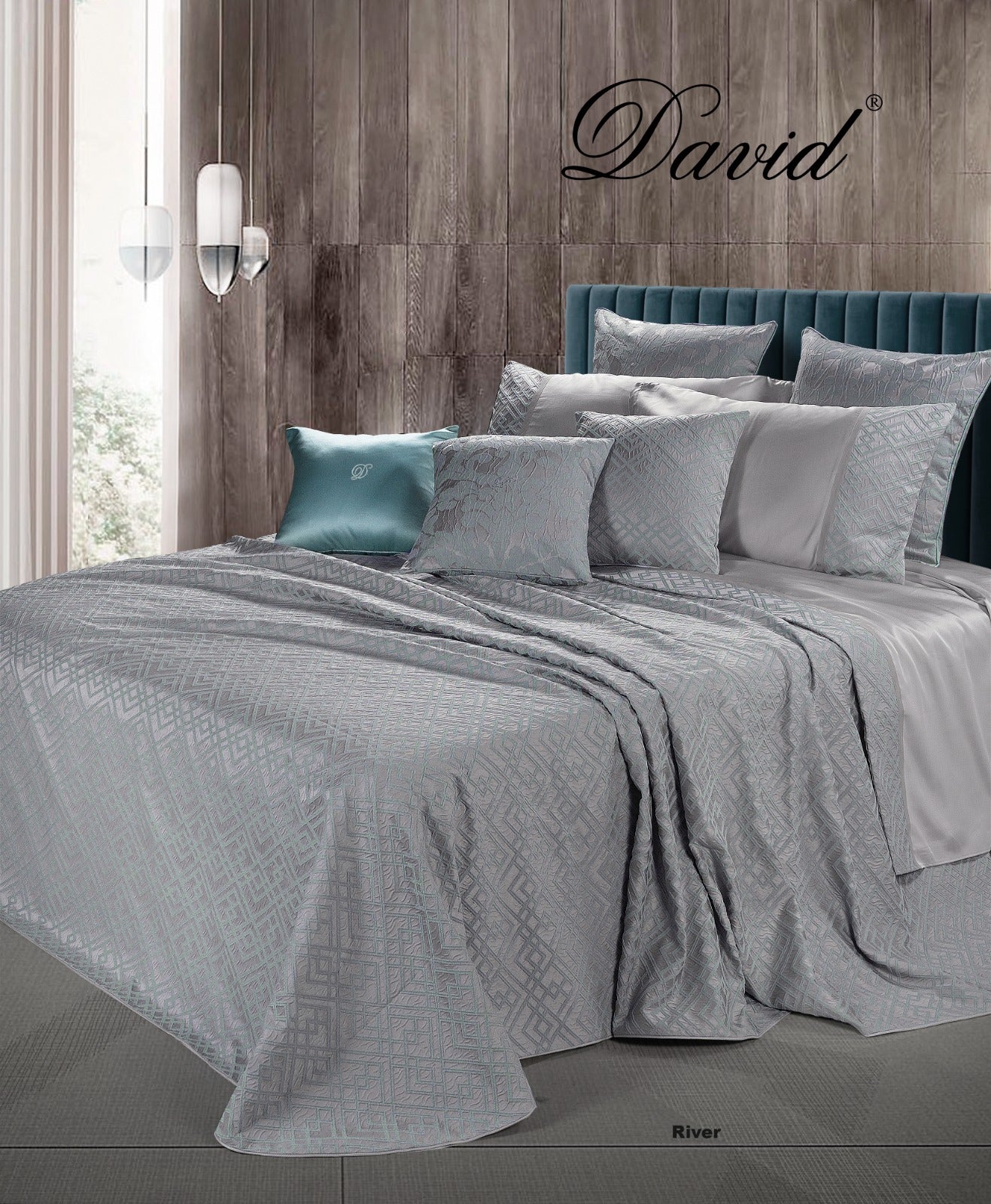 Copriletto David River Matrimoniale Jacquard