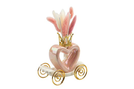 Carrozza Harmony Profumatore carrozza cuore rosa perlata  Porcellana