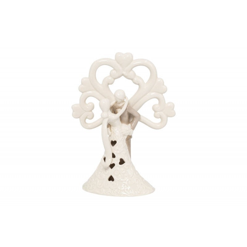 Regalo Harmony Coppia con albero e led  Porcellana