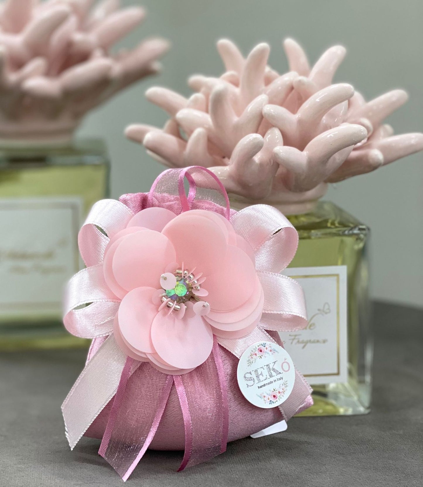 Sacchetto Sekò Mini Francesina con Spilla Fiore