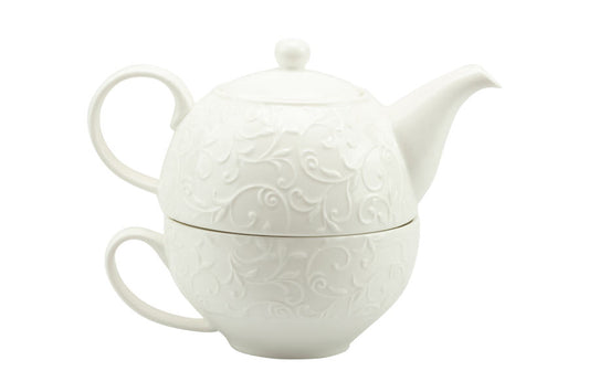 Matrimonio Harmony Tea for one decalco floreale Porcellana