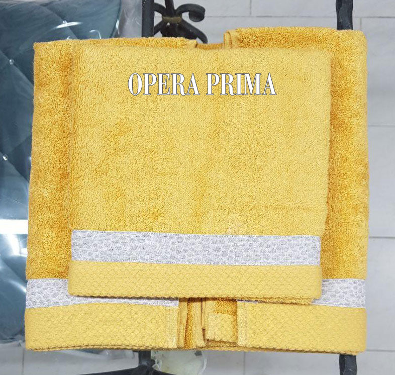 Set Asciugamani Opera Prima Mercurio  Spugna di Cotone