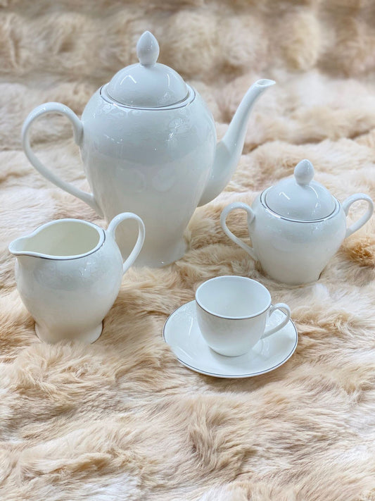 Set caffè Pinto Platin  Porcellana